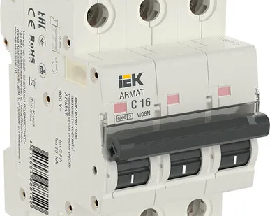 фото IEK ARMAT Авт. выкл. M06N 3P C 16А IEK