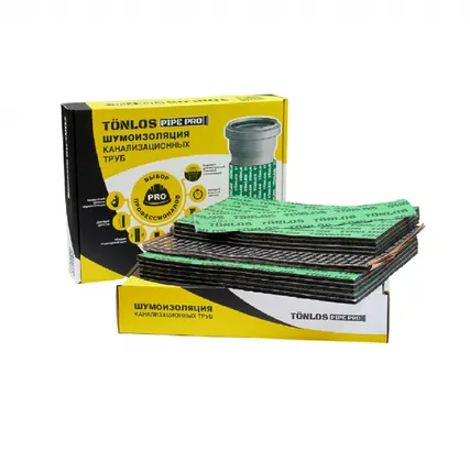 Фото №0 Комплект TÖNLOS PIPE PRO для шумоизоляции канализационных труб