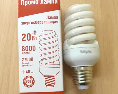 фото Лампа энергосберегающая Navigator 20/840 Е27