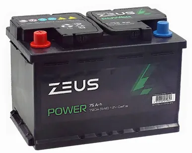 фото Аккумулятор ZEUS POWER 75 Ач п.п. 1AK
