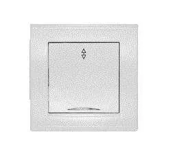 фото Выключатель проходной 1-кл. СП Бриллиант 10А IP20 с подсветкой бел. UNIVersal 7947380