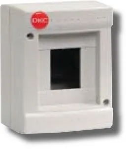 Фото №0 Щиток настенный без дверцы 4 модуля IP40 серый (83604) Щиток настенный