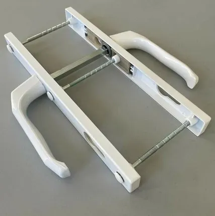 Фото №0 Гарнитур нажимной подпружиненный, 26/92 (3 винта), Белый RAL9016