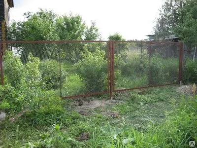 Фото №0 Забор сетка рабица в рамке