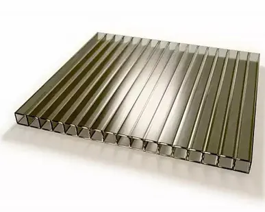 фото Поликарбонат 2100х12000х10мм (бронза серая) Рациональ Казанский 0,99кг/м2