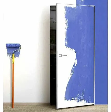 Фото №0 Дверь межкомнатная скрытого монтажа Invisible, алюминиевая кромка 2 стороны, ПВХ 2000х800мм