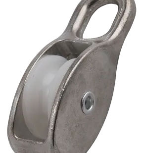 фото Блок одинарный с нейлоновым роликом 25 мм