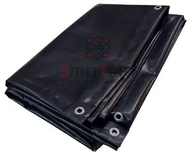 фото Укрывной тент полог из ткани ПВХ Китай 630 г/м2 Черный
