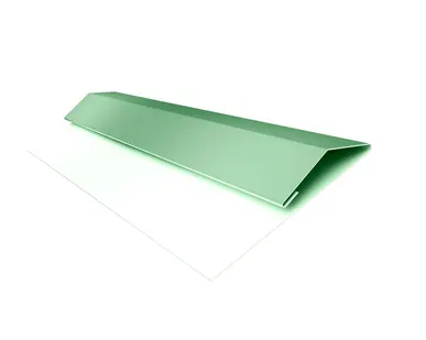 фото Планка стартово-финишная (Блок-хаус, Экобрус) GL 0,45 PE с пленкой RAL 6019