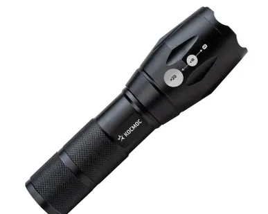 фото Фонарь Premium 5Вт Q5 LED питание 1х3.7В 18650 Li-on авиац. алюмин. КОСМОС KosAL_5W