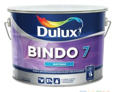 фото Краска для Стен и Потолков "BINDO 7" 10л (BW) белая