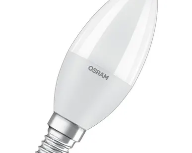 фото Лампа светодиодная LED STAR CLASSIC B 40 5W/827 5Вт свеча 2700К тепл. бел. E14 470лм 220-240В прозр. пласт. OSRAM 4058075318120