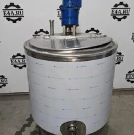 Фото №0 Емкость нержавеющая, объем — 0,35 куб.м., рубашка, термос, мешалка, инв 2234 Б/У в Москве