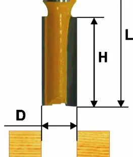 фото Фреза пазовая прямая (15х25 мм; хвостовик 8 мм) по дереву Энкор (9215)