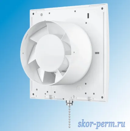 Фото №1 Вентилятор D100 осевой накладной, с сеткой, тяговым выключателем, ERA 4S-02