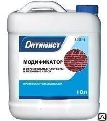 фото Противоморозная добавка для бетона Оптимист 10 л