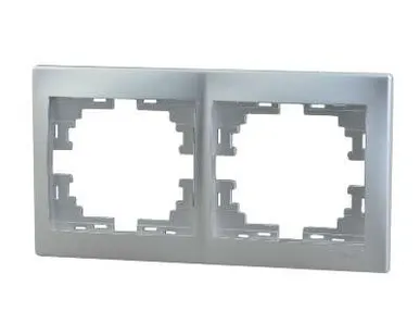 фото Рамка 2-м Мира горизонт. метал. сер. LEZARD 701-1000-147