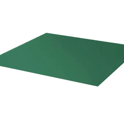 Фото №0 Лист с полимерным покрытием 0,45 мм пэ в пленке ral6000 патиново-зеленый