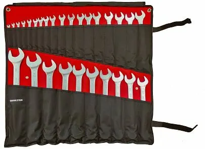 Фото №0 Набор ключей комбинированныхпрямых 28 предметов в чехле, IZELTAS, 13000005391