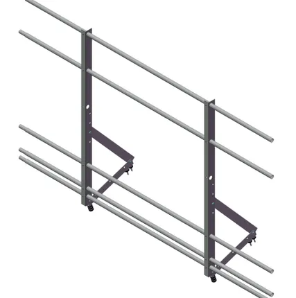 Фото №0 Ограждение кровельное со снегозадерж. Optima 1,2х2м RAL8017