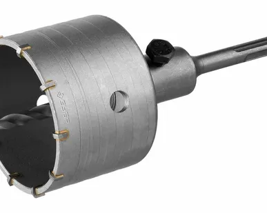 фото Коронка по бетону ЗУБР "МАСТЕР" с державкойSDS-Plus, 80 мм