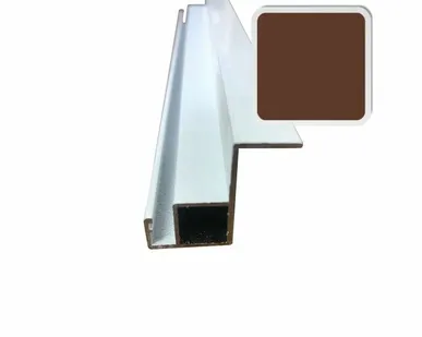 фото Профиль внутренний усиленный, коричневый (6,0м)