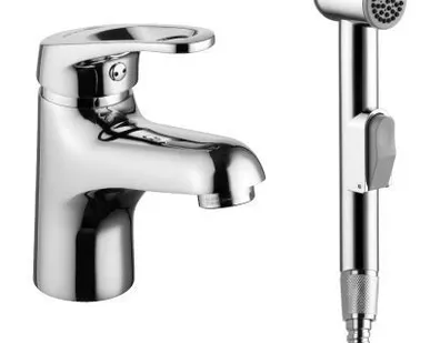 фото Смеситель для раковины с гигиеническим душем Lemark Omega LM3116C Lemark