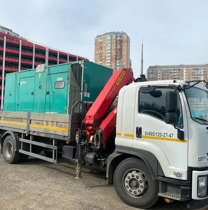 Фото №0 Аренда манипулятора кран 5 тонн, борт 8 тонн - Hino 500