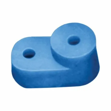 Фото №0 Угловой изолятор для "0" шины синий IEK