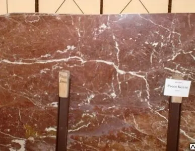 фото Мрамор Россо Белло при толщине от 20 мм и ширине от 50 мм п.м.