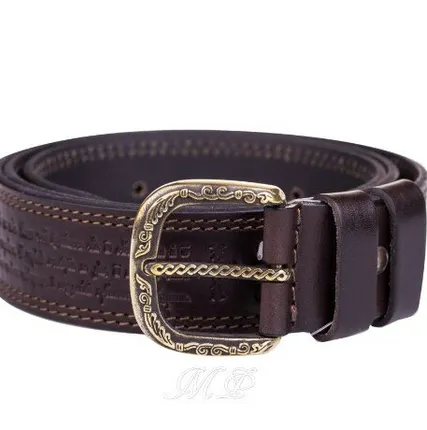 Фото №0 Пояс Славянский узор латунь черный