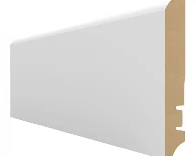 фото Плинтус МДФ белый Hannaholz 100 мм 100403