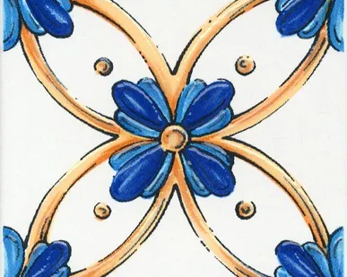 фото Плитка керам. KERAMA MARAZZI Капри 98х98 декор майолика STG\A488\1146Н