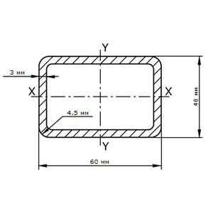 фото Труба профильная 60х40х3.0