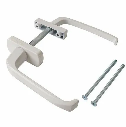 Фото №0 Гарнитур нажимной балконный алюминиевый, узкий, белый