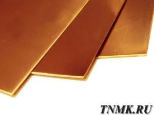 фото Лист бронзовый 1 мм БрХ