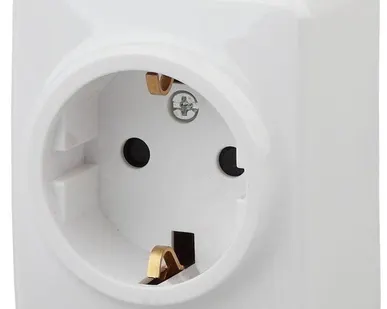 фото Розетка 1-м ОП Эра Эксперт 11-2203-01 16А IP20 250В 2P+E Schuko бел. Эра Б0020685