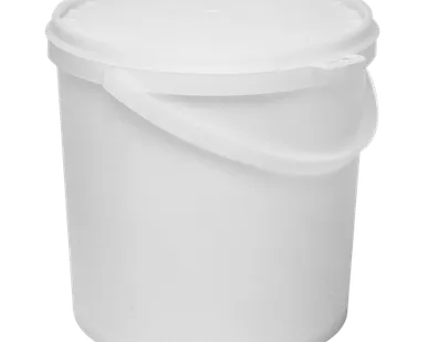 фото Ведро ПластоС белое 5л с герм.крышкой