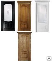 Фото №0 Дверное полотно Гёте (Ясень), остекленное, Оникс "Б-9"