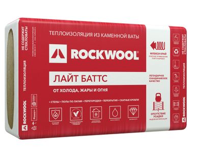 фото Утеплитель RockWool Лайт Баттс 1000х600х100 (0,3м3/3м2)
