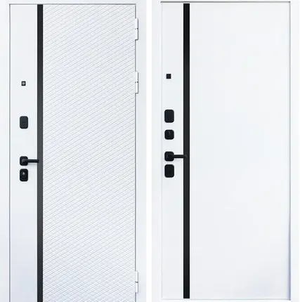 Фото №0 Входная дверь Ливерпуль белый матовый-белый матовый АСД