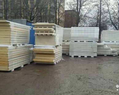 фото Сэндвич панели для офисных зданий ппу100, 4 м