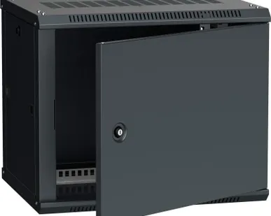 фото Шкаф 19 дюйм LINEA W 6U 600х450мм настен. метал. дверь RAL9005 ITK LWR5-06U64-MF