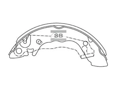 фото Sangsin Brake Колодки тормозные зад Accent (барабан) (180мм) ор 5830525A00 Sangsin SA046