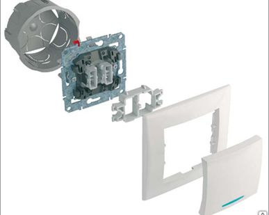 фото W59 выключатель Schneider Electric 1кл скр, 16А (бел,) VS116-154-18