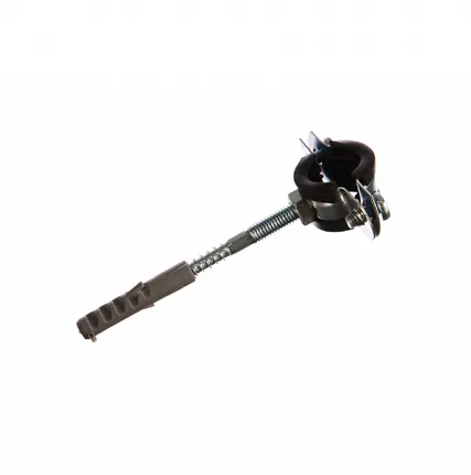 Фото №0 Хомут для труб 1/2" (20-24 мм) STOUT (комплект: хомут, шпилька шуруп, дюбель пластиковый)
