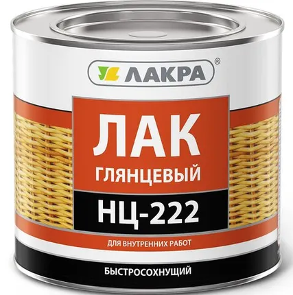 Фото №0 Лак ЛАКРА Лак для отделки мебели ЛАКРА НЦ-222 1,7 кг глянцевый