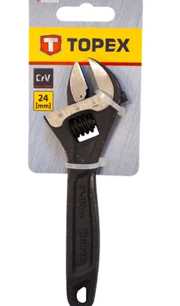 Фото №0 Ключ TOPEX разводной 150 мм диапазон 0-24 мм