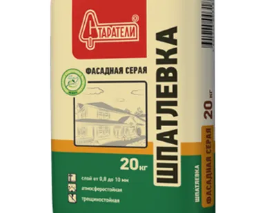 фото Шпатлевка фасадная серая старатели 20 кг
