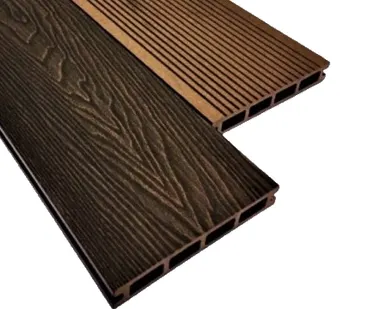 фото Террасная доска из ДПК Timbertex "Style" цвет: Венге Микс 3D, 146x23 мм (цена м2)